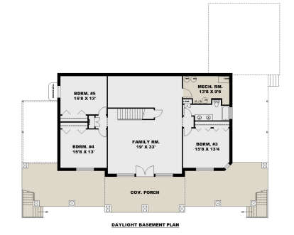 Basement for House Plan #039-00772