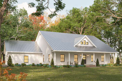 Modern Farmhouse House Plan #1776-00155 Elevation Photo