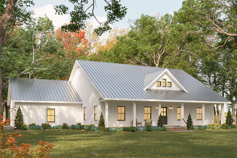 House Plan House Plan #32931 Angled Front Elevation