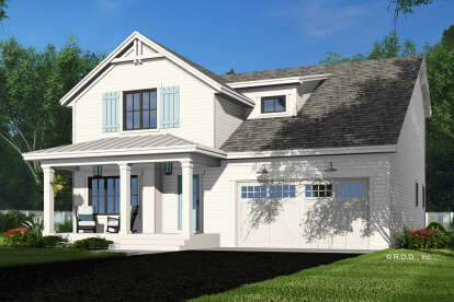 Modern Farmhouse House Plan #098-00502 Elevation Photo