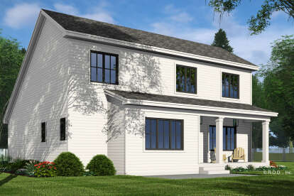 Modern Farmhouse House Plan #098-00502 Elevation Photo