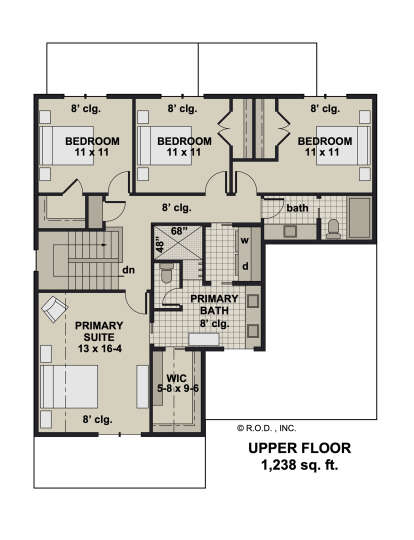 Second Floor for House Plan #098-00502