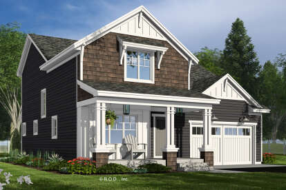 Craftsman House Plan #098-00503 Elevation Photo