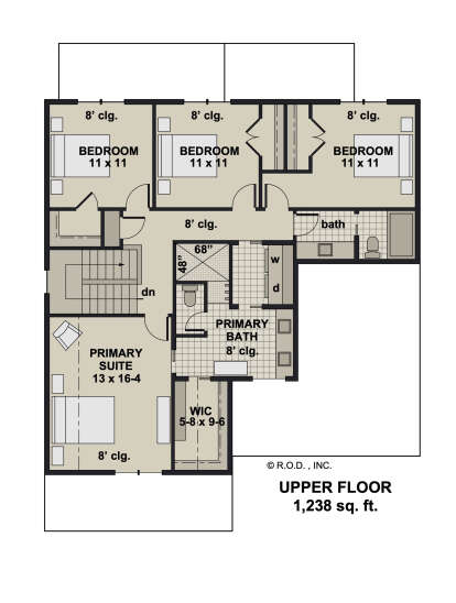 Second Floor for House Plan #098-00503
