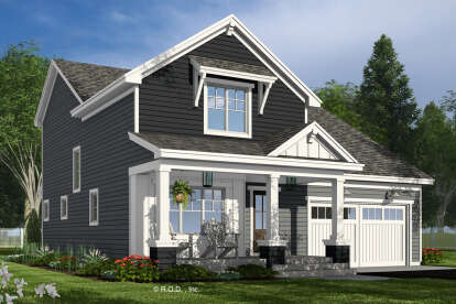 Craftsman House Plan #098-00504 Elevation Photo