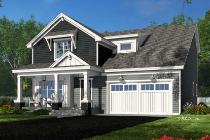 Craftsman House Plan #098-00504 Elevation Photo