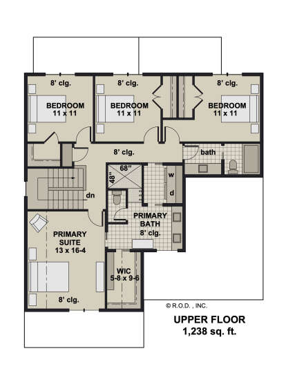 Second Floor for House Plan #098-00504