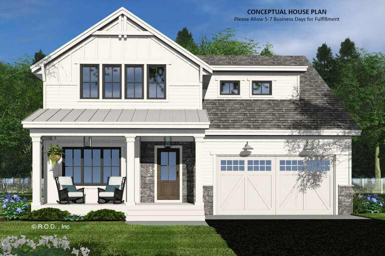 House Plan House Plan #32935 Front Elevation 