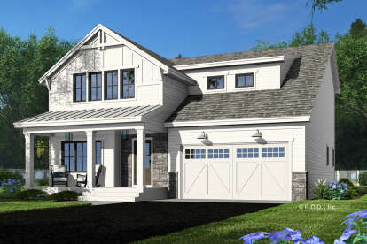 Modern Farmhouse House Plan #098-00505 Elevation Photo