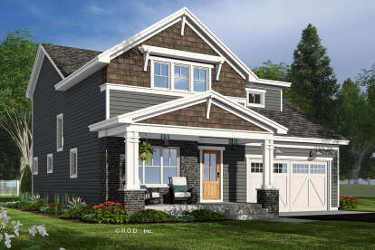 Craftsman House Plan #098-00506 Elevation Photo
