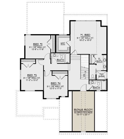 Second Floor for House Plan #5032-00344