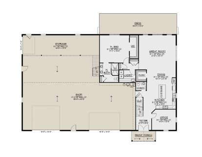 Main Floor  for House Plan #5032-00345