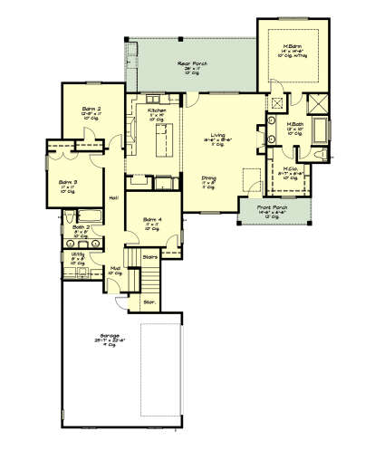 Main Floor  for House Plan #2880-00010