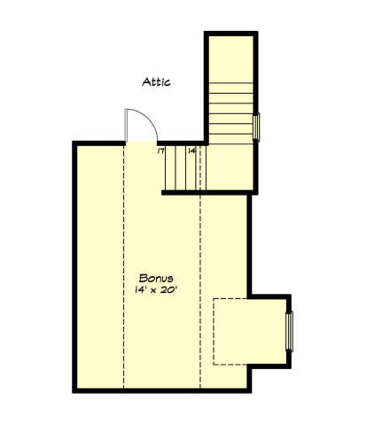 Bonus Room for House Plan #2880-00010