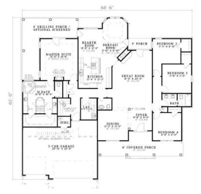 Main Floor  for House Plan #110-00144