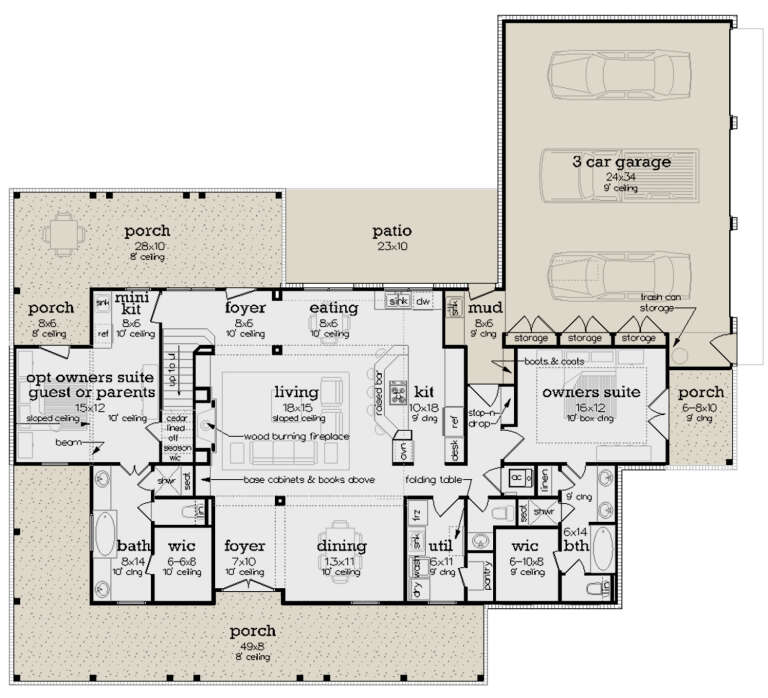 House Plan House Plan #32940 Drawing 1