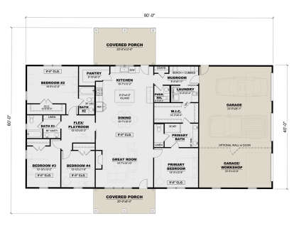 Main Floor  for House Plan #7568-00035