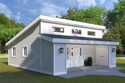 Modern House Plan #2802-00389 Elevation Photo