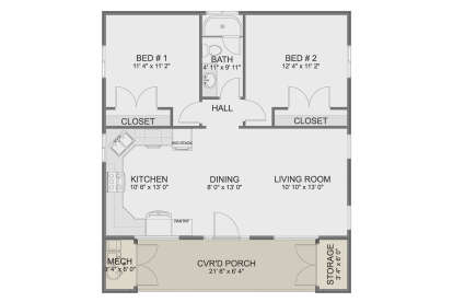 Main Floor  for House Plan #2802-00389