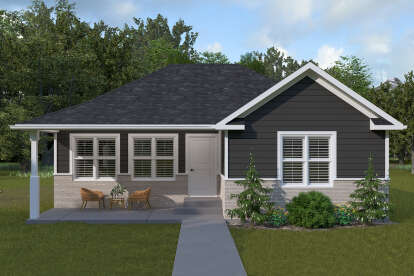 Traditional House Plan #2802-00392 Elevation Photo