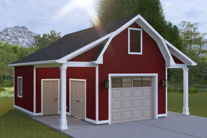 Barn House Plan #2802-00393 Elevation Photo