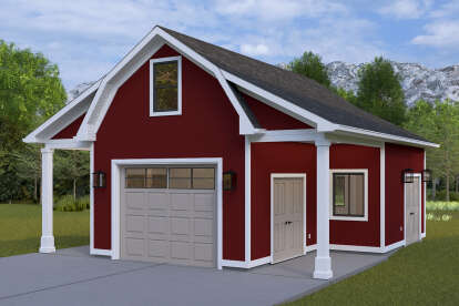 Barn House Plan #2802-00393 Elevation Photo