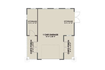 Garage Floor for House Plan #2802-00393
