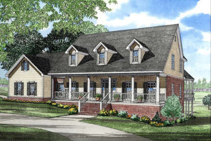 Traditional House Plan #110-00145 Elevation Photo