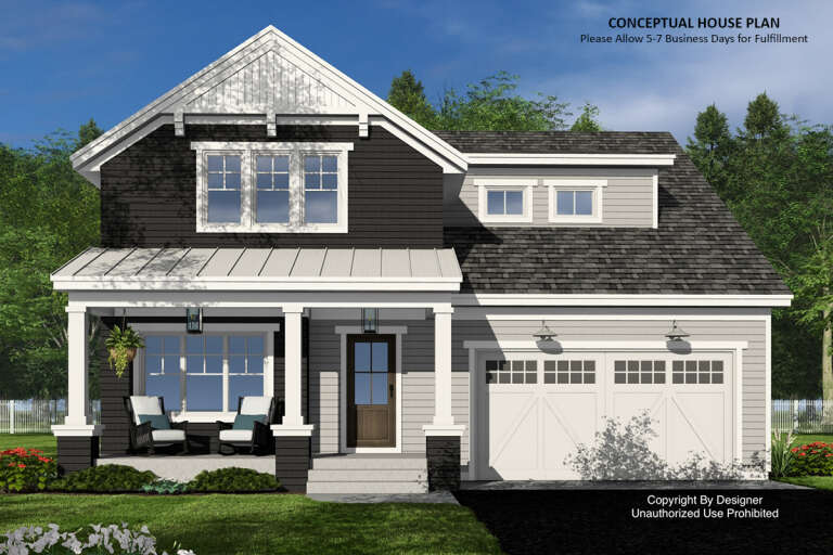 House Plan House Plan #32950 Front Elevation 