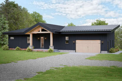 Modern House Plan #1958-00052 Elevation Photo