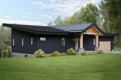 Modern House Plan #1958-00052 Elevation Photo