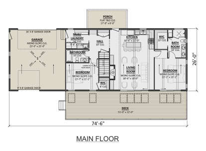 Main Floor  for House Plan #1958-00052