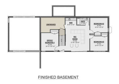 Basement for House Plan #1958-00052