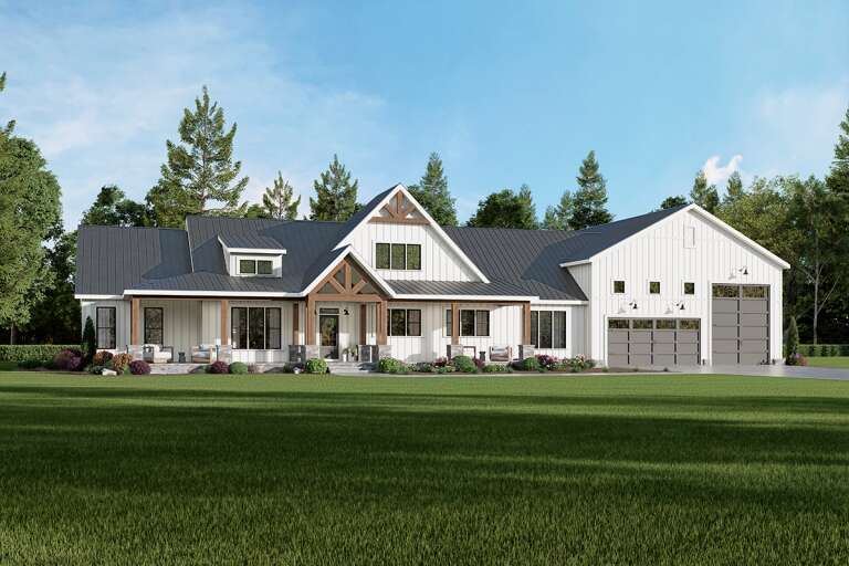 House Plan House Plan #32952 Angled Front Elevation