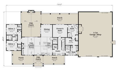 Main Floor for House Plan #009-00441