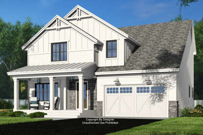 Modern Farmhouse House Plan #098-00508 Elevation Photo