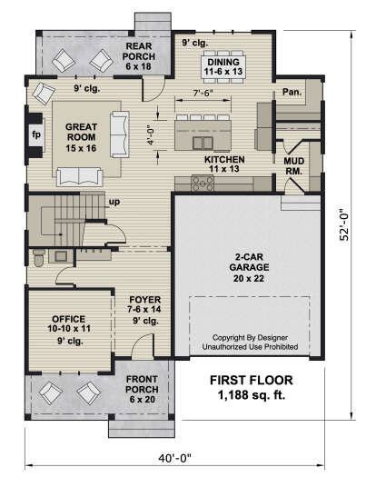 Main Floor  for House Plan #098-00508