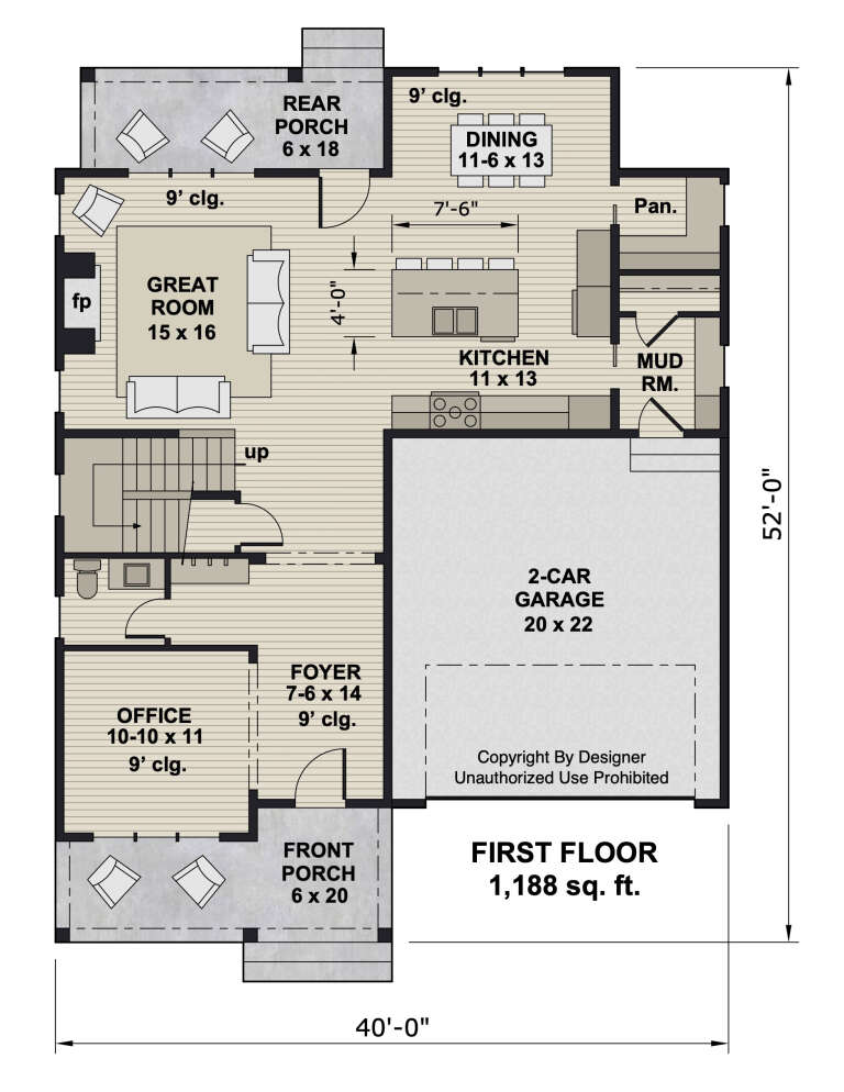 House Plan House Plan #32953 Drawing 1