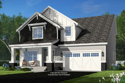 Craftsman House Plan #098-00509 Elevation Photo