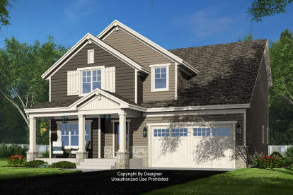 Craftsman House Plan #098-00510 Elevation Photo