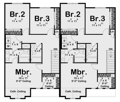 Second Floor for House Plan #963-01141