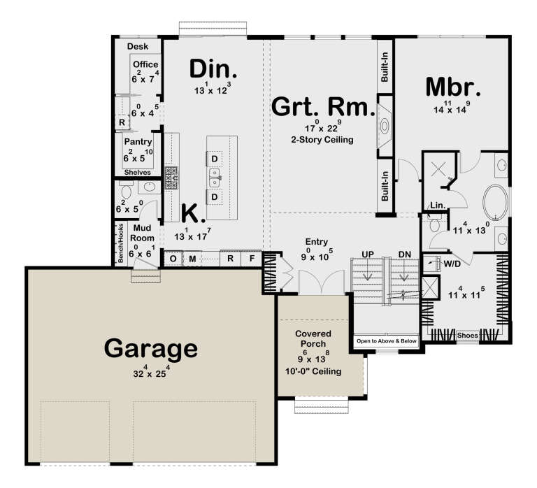 House Plan House Plan #32957 Drawing 1