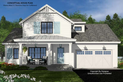 Modern Farmhouse House Plan #098-00511 Elevation Photo