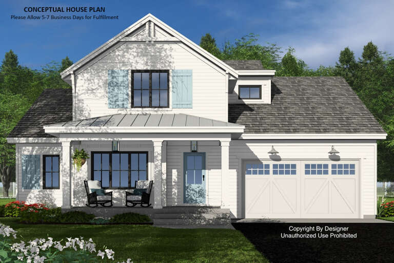 House Plan House Plan #32958 Front Elevation 