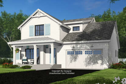 Modern Farmhouse House Plan #098-00511 Elevation Photo