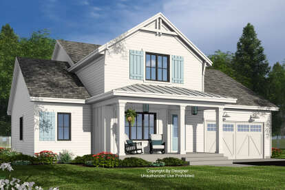 Modern Farmhouse House Plan #098-00511 Elevation Photo