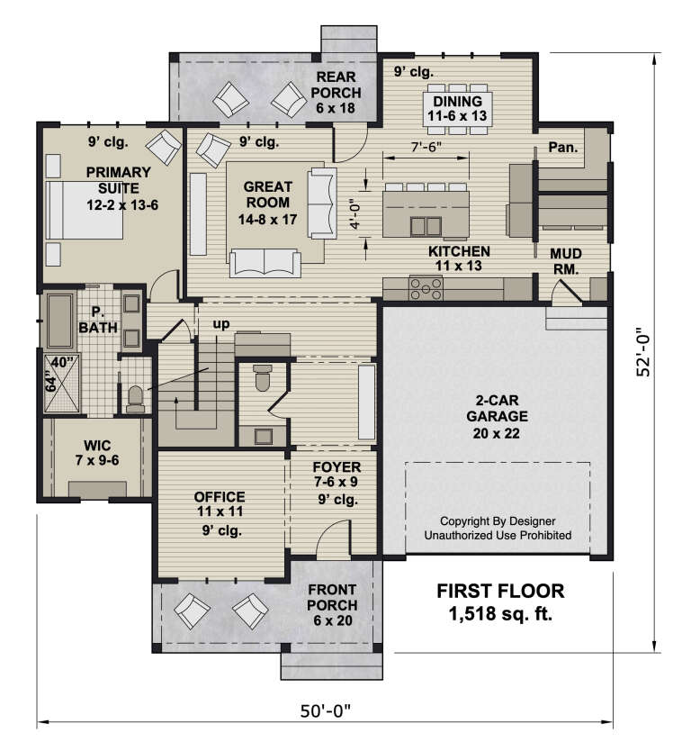 House Plan House Plan #32958 Drawing 1