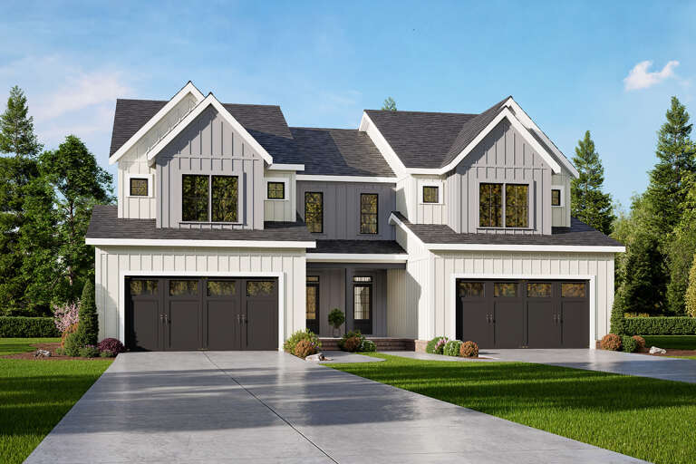 House Plan House Plan #32959 Angled Front Elevation