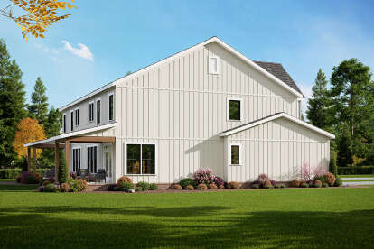 Modern Farmhouse House Plan #009-00442 Elevation Photo