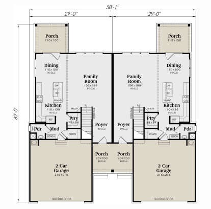 Main Floor  for House Plan #009-00442